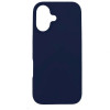 3MK Silicone Case for Apple iPhone 16 Plus, navy blue