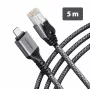 AXAGON ADE-CM50 USB-C Gigabit Ethernet Adapter with Integrated 5 m CAT6 Cable, RJ-45