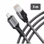 AXAGON ADE-CM30 USB-C Gigabit Ethernet Adapter with Integrated 3 m CAT6 Cable, RJ-45
