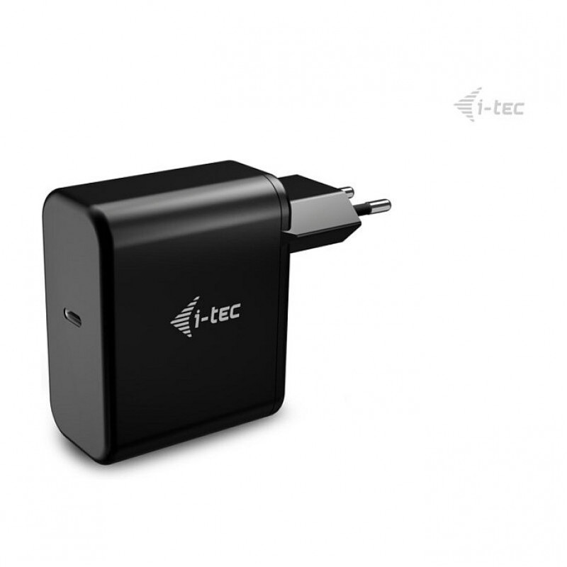 i-tec 100 W USB-C GaN Charger, PD 3.0, 1x USB-C, Black