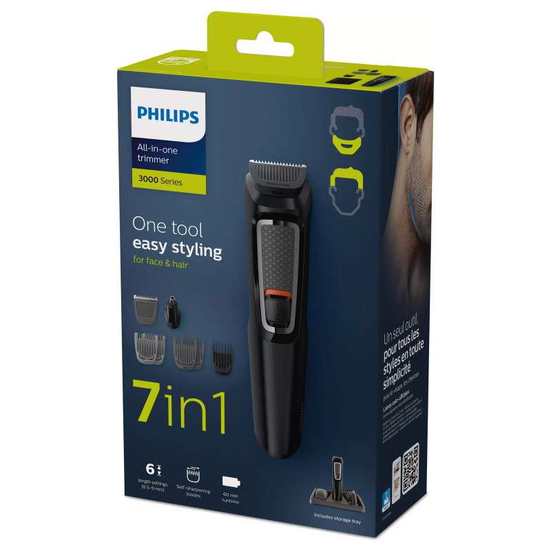 Philips Series 3000 MG3721/14 All-in-One Trimmer, Black