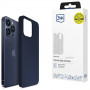 3MK Silicone Case for Apple iPhone 16 Pro, navy blue