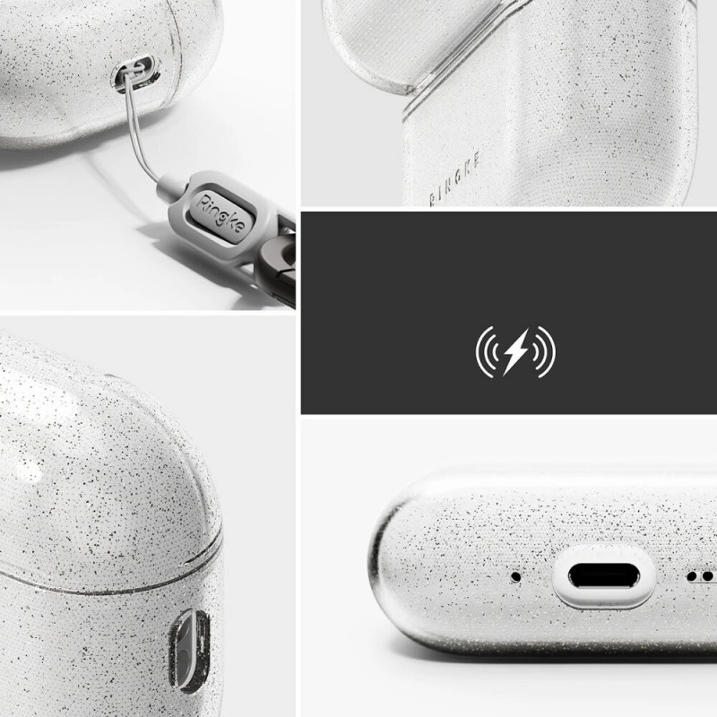 Ringke Air Case for Apple AirPods Pro 3, Glitter Clear