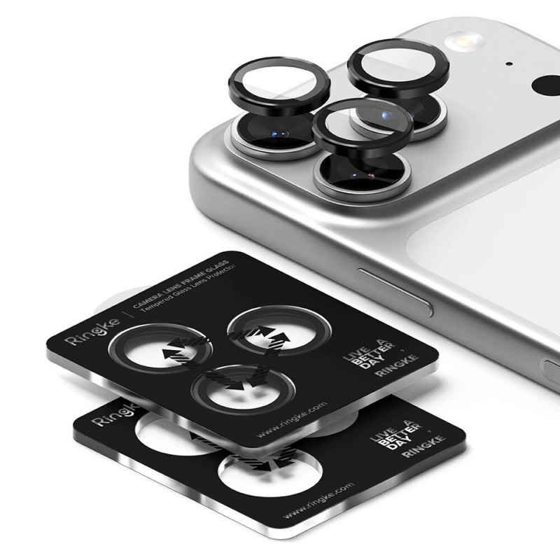 Ringke Camera Frame Protector for Apple iPhone 17 Pro / 17 Pro Max, Black (2 pcs)
