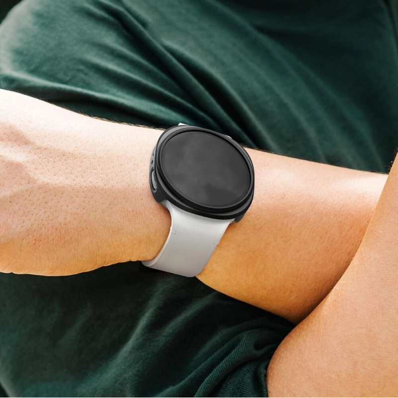 Ringke Slim RGK11819 Case for Samsung Galaxy Watch 8 / 9 44 mm, Clear & Matte Black (2 pcs)