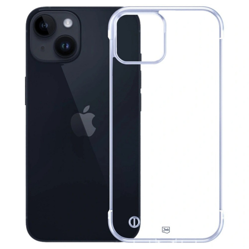 3mk Just20g Clear Case Apple iPhone 15 Plus smartphone case, transparent