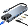 Tech-Protect V3 5in1 USB-C hub, grey