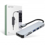 Tech-Protect V4 6-in-1 USB-C hub, grey