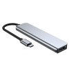 Tech-Protect V4 6-in-1 USB-C hub, grey