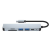 Tech-Protect V4 6-in-1 USB-C hub, grey