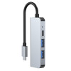Tech-Protect V2 4-in-1 USB-C hub, grey