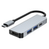 Tech-Protect V2 4-in-1 USB-C hub, grey