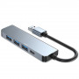 Tech-Protect V0-HUB 5in1 USB-A hub, grey