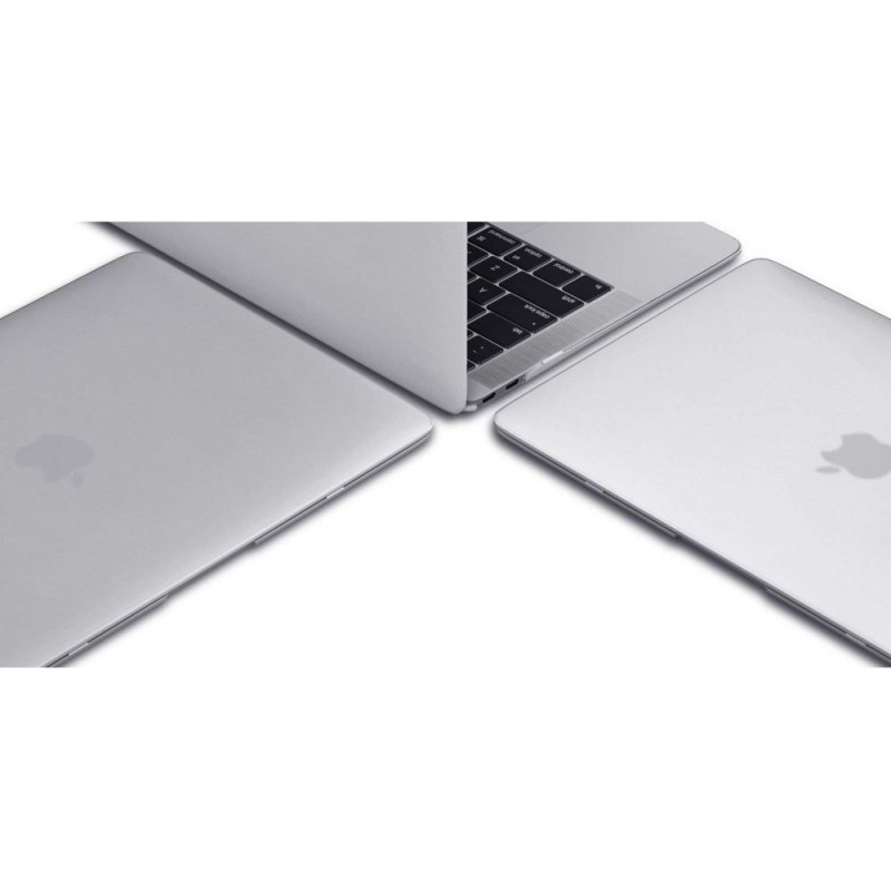 Tech-Protect SmartShell case for Apple MacBook Air 13 2022-2024, glitter clear