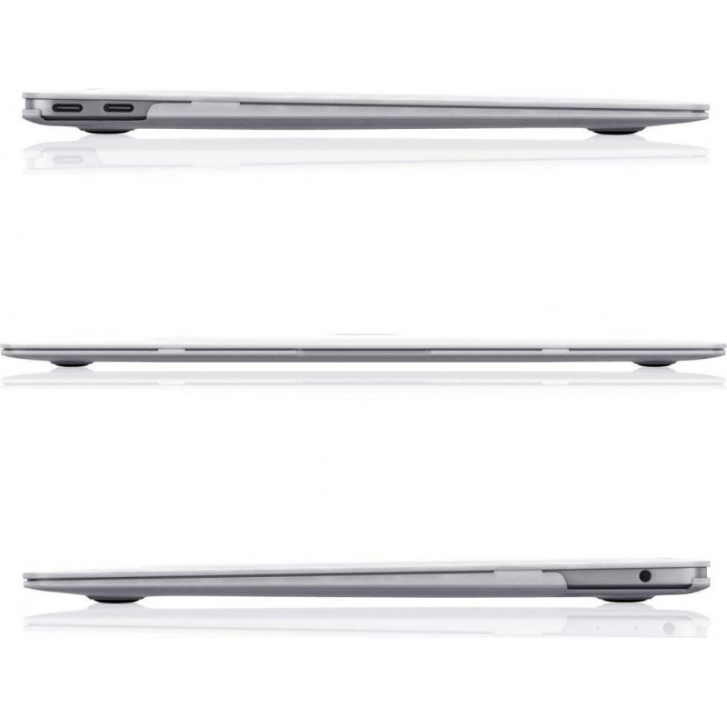Tech-Protect SmartShell case for Apple MacBook Air 13 2022-2024, glitter clear