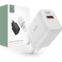 Tech-Protect C20W 2-port wall charger, USB-C PD 20W and USB-A QC 3.0, white