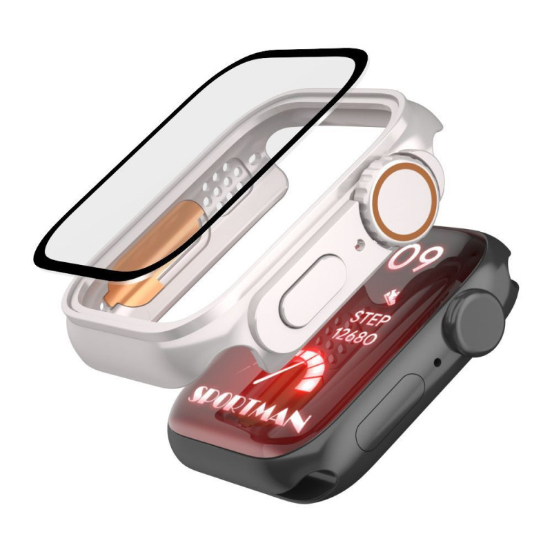 Tech-Protect Defense360 case for Apple Watch 4/5/6/7/8/9/SE 44/45 mm, black/orange