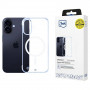 3mk Just20g MagCase Apple iPhone 16 smartphone case, transparent
