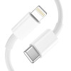 Tech-Protect C20W 2-port wall charger PD 20W QC 3.0 with Lightning cable, white