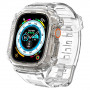 Spigen Rugged Armor Pro Strap Case for Apple Watch Ultra 49 mm, Crystal Clear