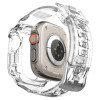 Spigen Rugged Armor Pro Strap Case for Apple Watch Ultra 49 mm, Crystal Clear