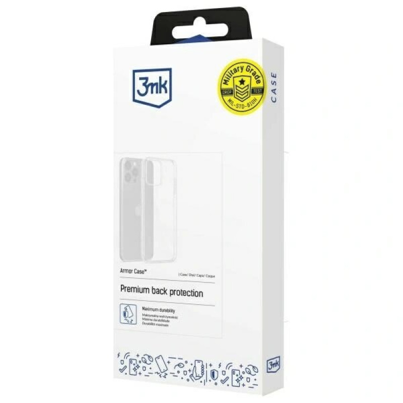 3MK Armor Case for Samsung Galaxy S25 Ultra, transparent, polycarbonate