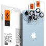 Spigen Optik.tR EZ Fit Camera Lens Protector for Apple iPhone 14 / 14 Plus / 15 / 15 Plus, Black (2 pcs)
