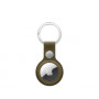 Apple AirTag FineWoven Key Ring, Dark Olive