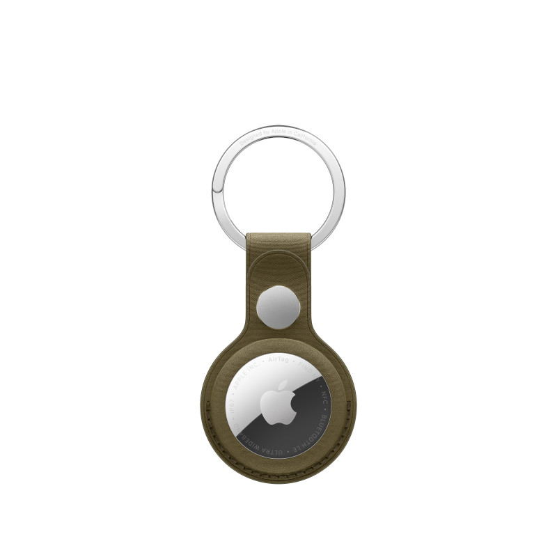 Apple AirTag FineWoven Key Ring, Dark Olive