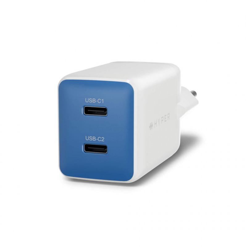 Targus Hyper HyperJuice Flex 45W GaN Charger HJ1201BUEU, blue