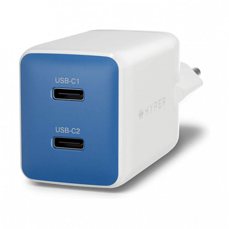 Targus Hyper HyperJuice Flex 45W GaN Charger HJ1201BUEU, blue