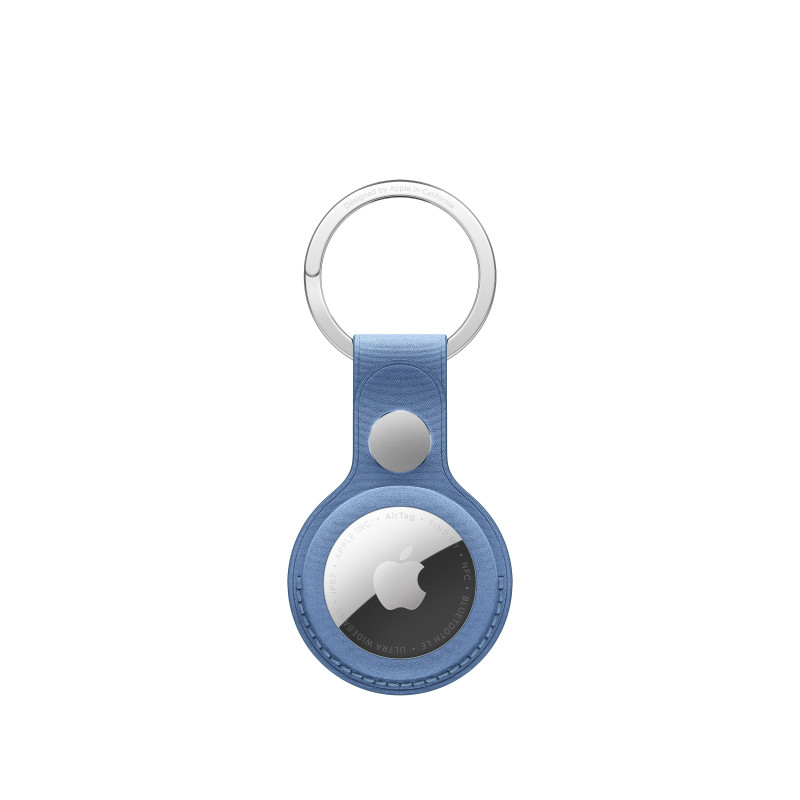 Apple AirTag FineWoven Key Ring, Wildflower Blue