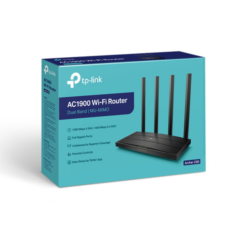 TP-Link Archer C80 AC1900 dual-band wireless router (V2.4)