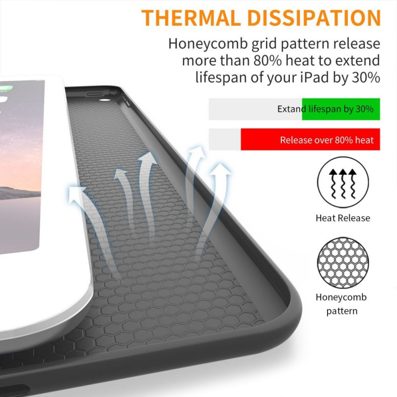 Tech-Protect Smartcase THP770BLK case for Apple iPad 9.7 (2017/2018, 5th/6th Gen), black