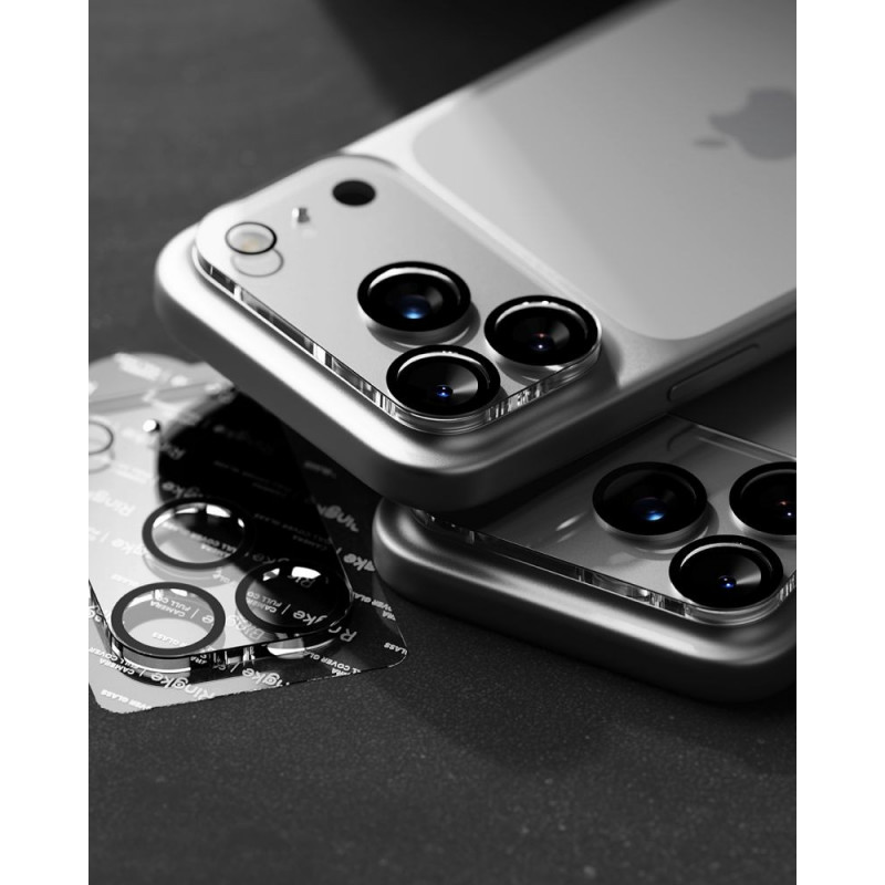 Ringke Camera Full Cover Apple iPhone 18 Pro Max camera lens protector, 9H tempered glass, black (2 pcs)