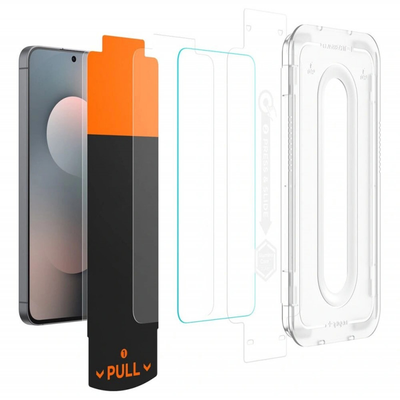 Spigen Glas.tR EZ Fit Pro Tempered Glass for Samsung Galaxy S25 FE, Clear (2 pcs)