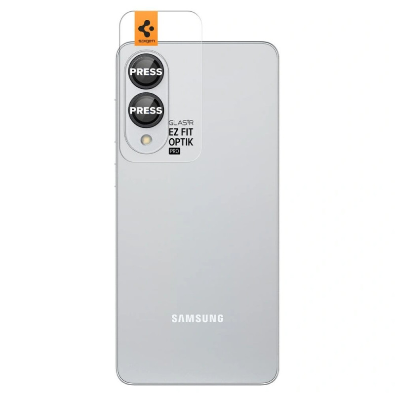 Spigen Optik Pro Glas.tR EZ Fit AGL09413 Camera Protector for Samsung Galaxy S25 Edge, Black (2 pcs)