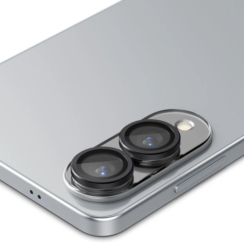 Spigen Optik Pro Glas.tR EZ Fit AGL09413 Camera Protector for Samsung Galaxy S25 Edge, Black (2 pcs)