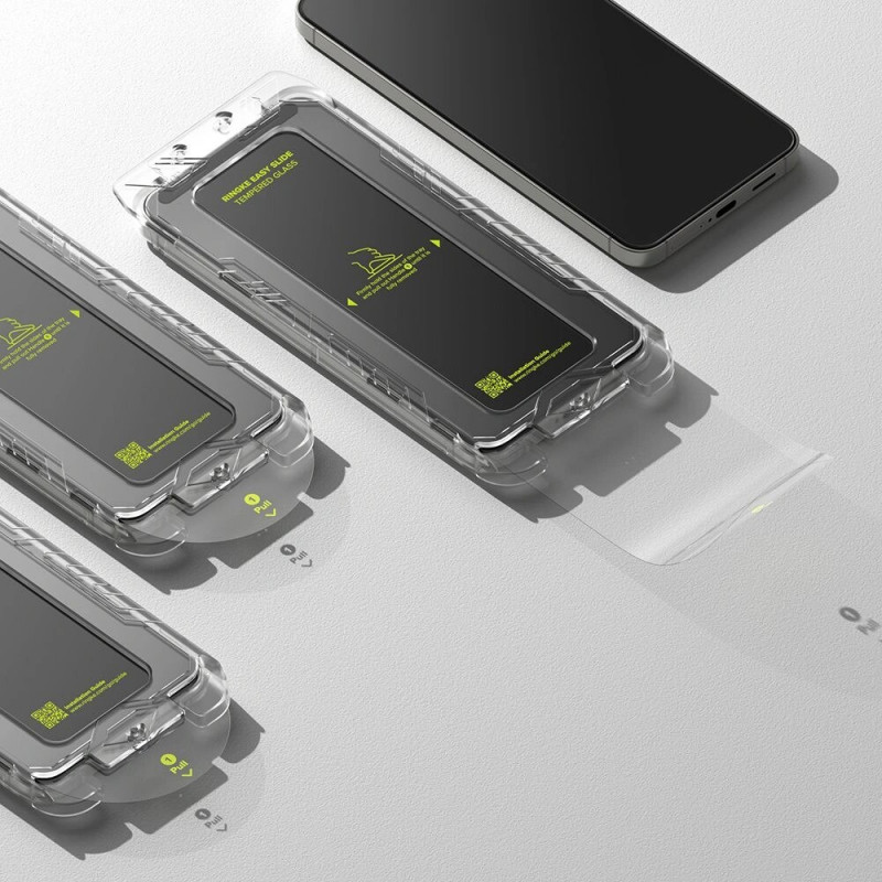 Ringke Easy Slide Tempered Glass for Samsung Galaxy S24 / S25, Clear (2 pcs)