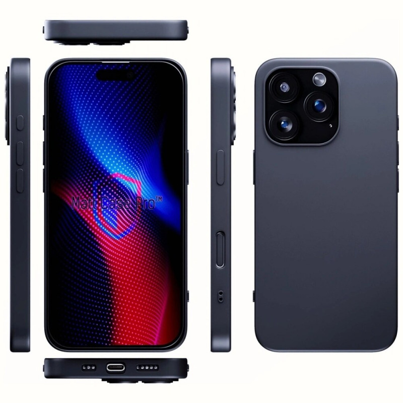 3MK Matt Case Pro for Apple iPhone 16 Pro, Black