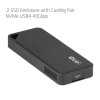 Club3D CAC-2510 M.2 NVMe SSD enclosure with fan, USB4