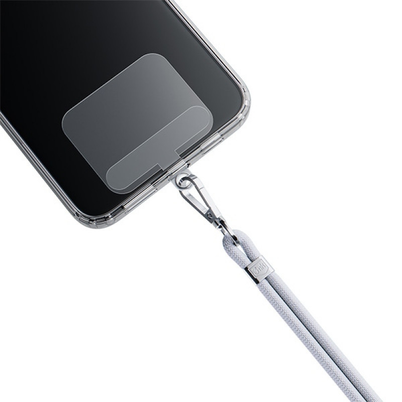 3MK EasyClip Phone Lanyard, Grey / Silver