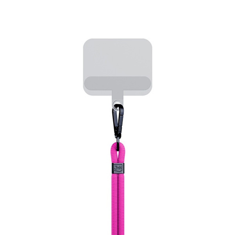 3MK EasyClip Phone Lanyard, Pink / Black