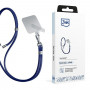 3MK EasyClip Phone Lanyard, Dark Blue / Silver