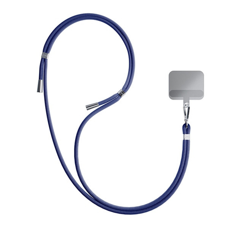 3MK EasyClip Phone Lanyard, Dark Blue / Silver