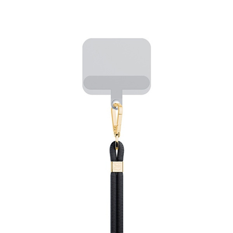 3MK EasyClip Phone Lanyard, Black / Gold