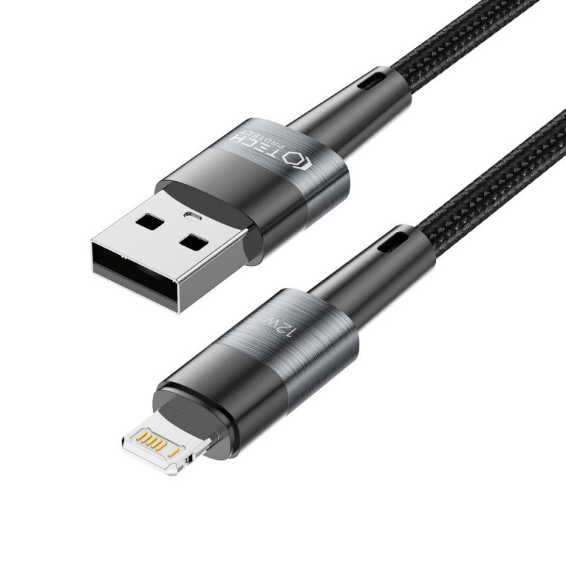 Tech-Protect UltraBoost USB-A/Lightning Cable 12W 2.4A 100 cm, Grey