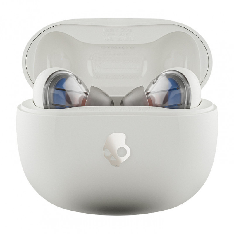 Skullcandy Rail True Wireless In-Ear Headphones S2RLW-Q751, Bone/Orange Glow