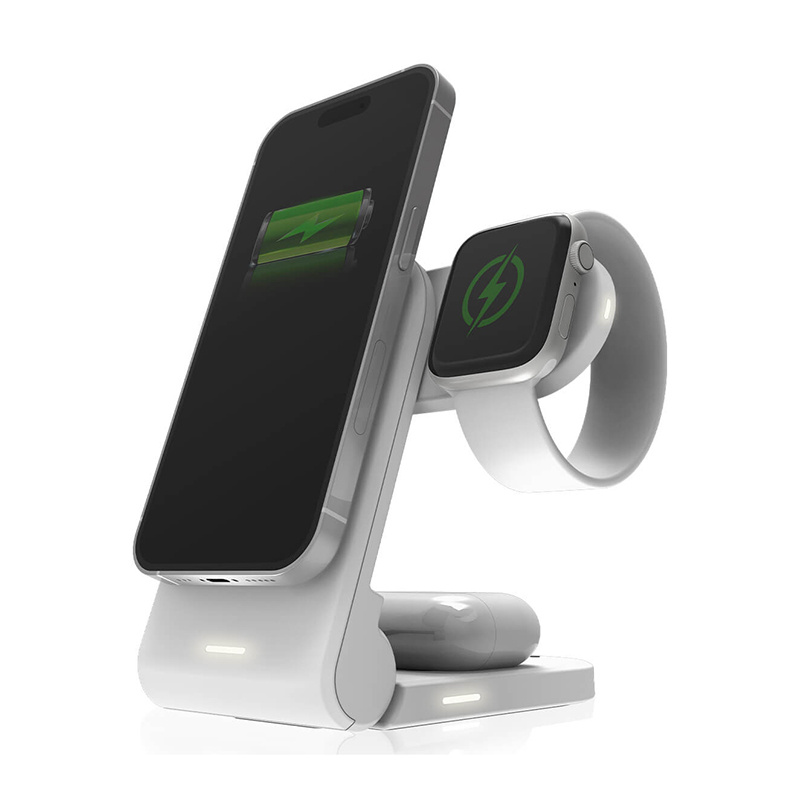 STM ChargeTree MAG 3-in-1 MagSafe Wireless Charger, White