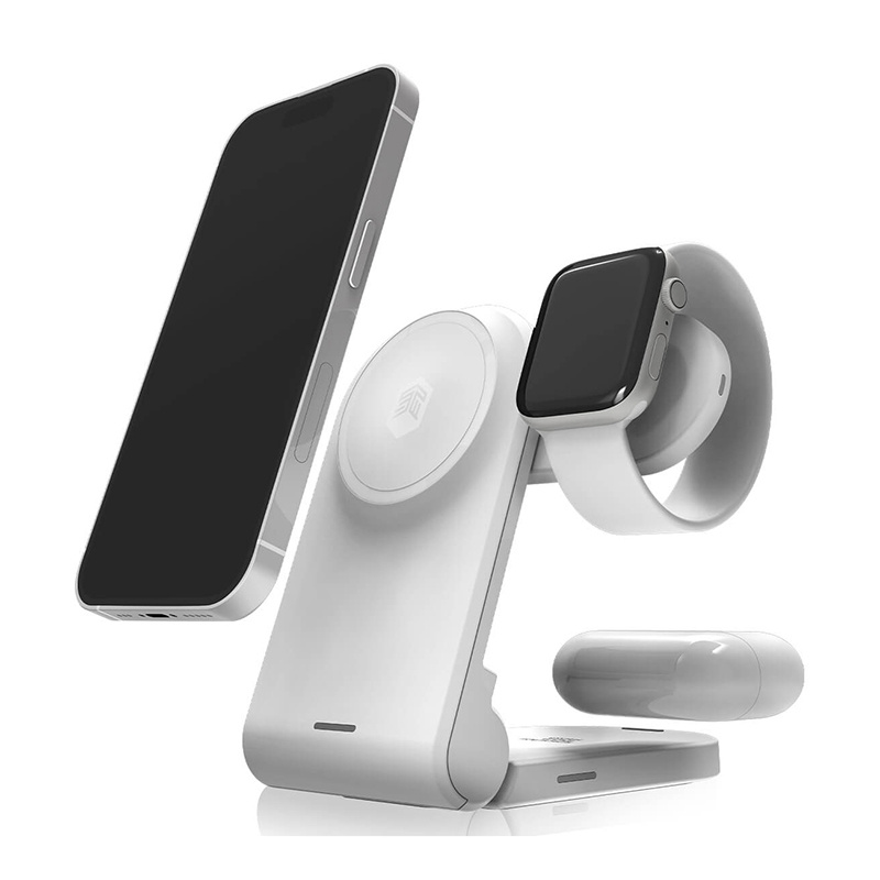 STM ChargeTree MAG 3-in-1 MagSafe Wireless Charger, White